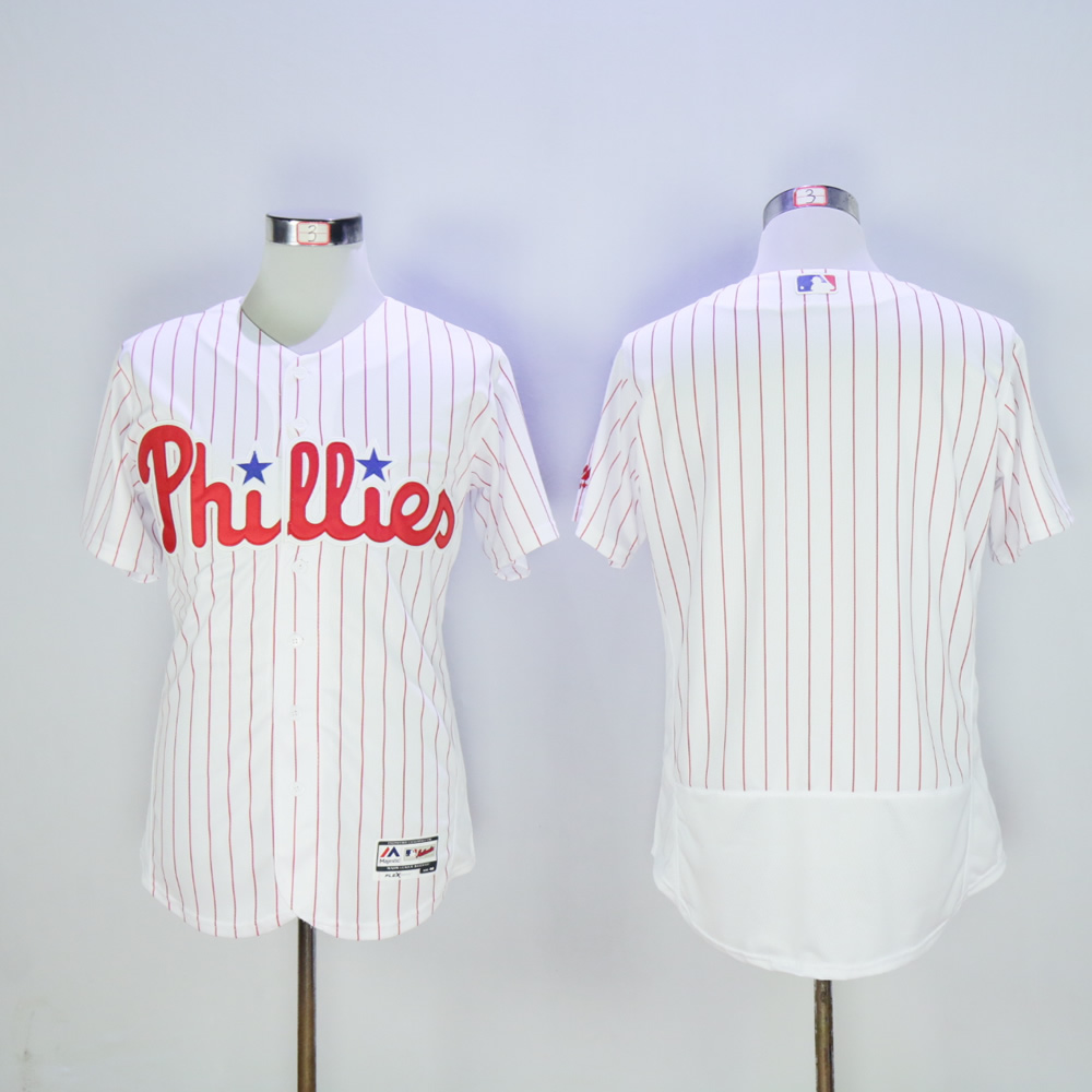 Men Philadelphia Phillies Blank White MLB Jerseys->philadelphia phillies->MLB Jersey